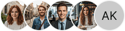 Diverse investeurdersprofielfoto's in het tradingbeoordelingsgedeelte van Vast Spaardeeluur